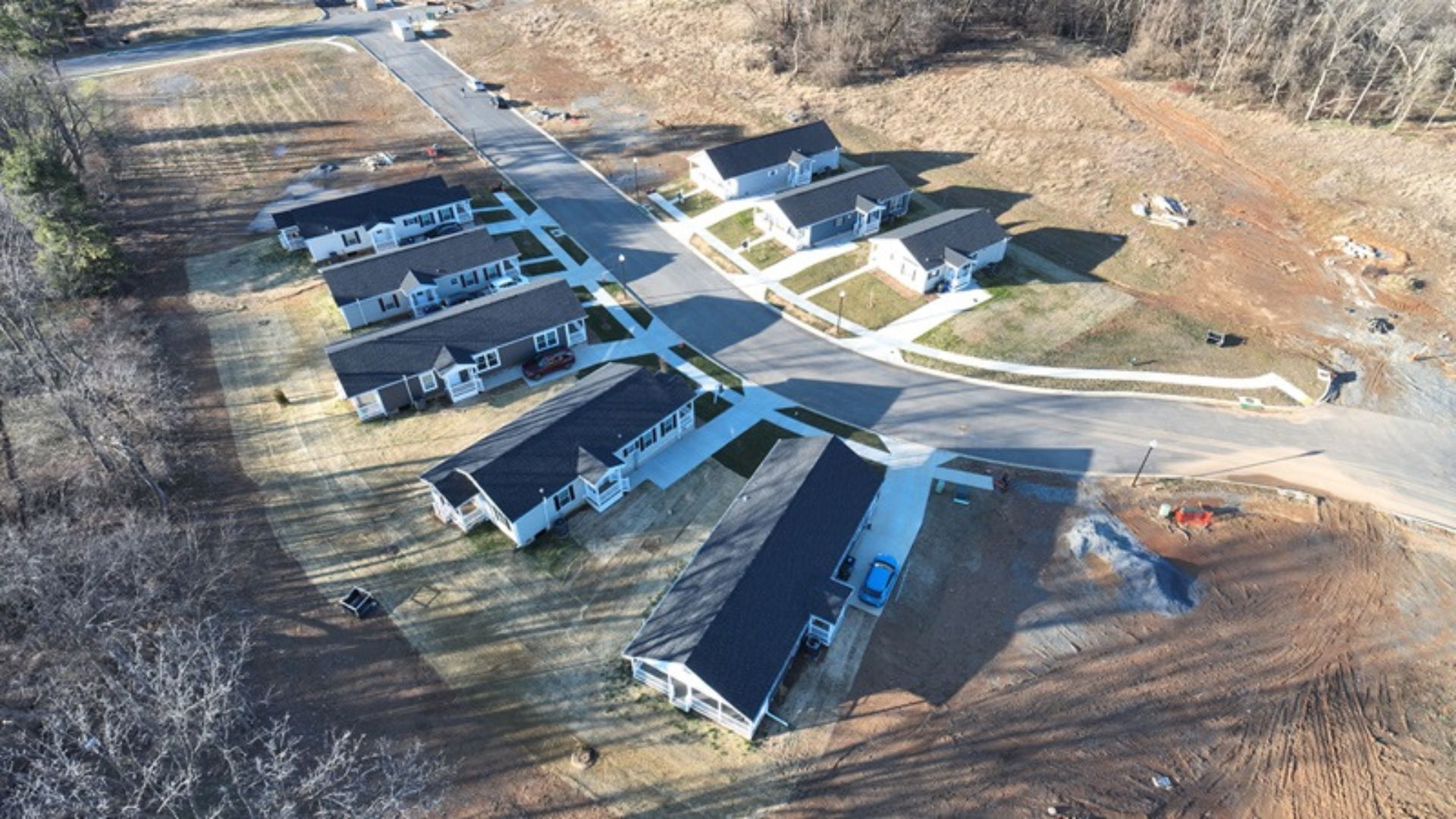 Exterior of manufactured homes