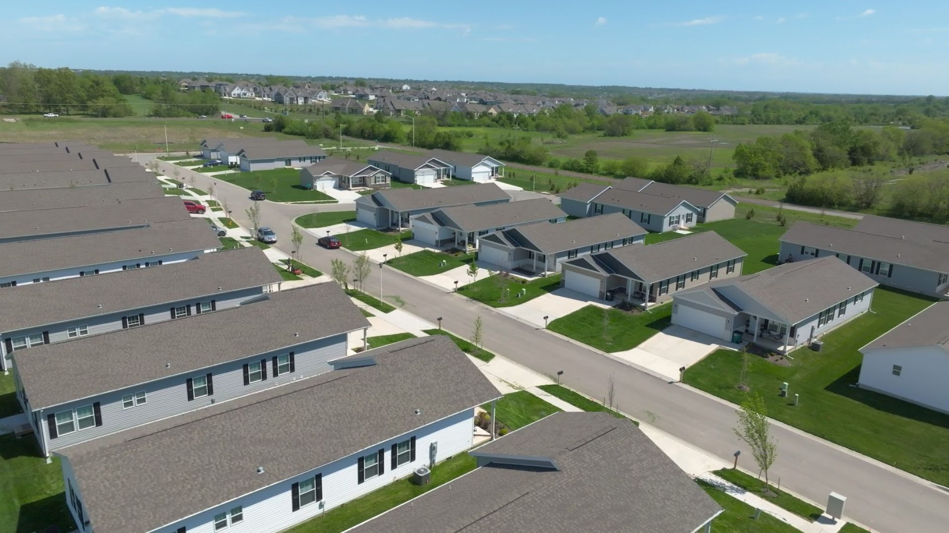 A exterior of a manufactured home community